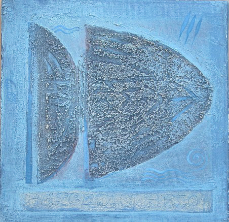 il pesce di quarzo  30 x 30 cm