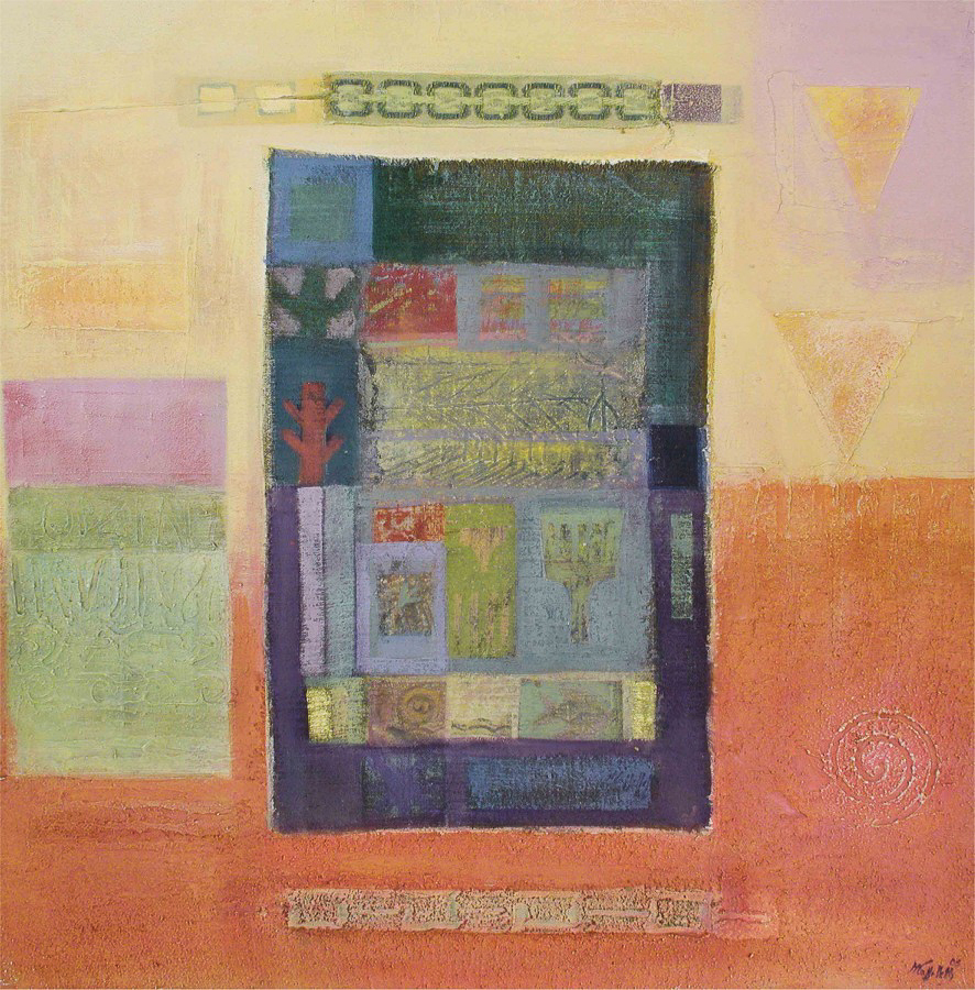 002 - eravamo soli 80 x 80 cm