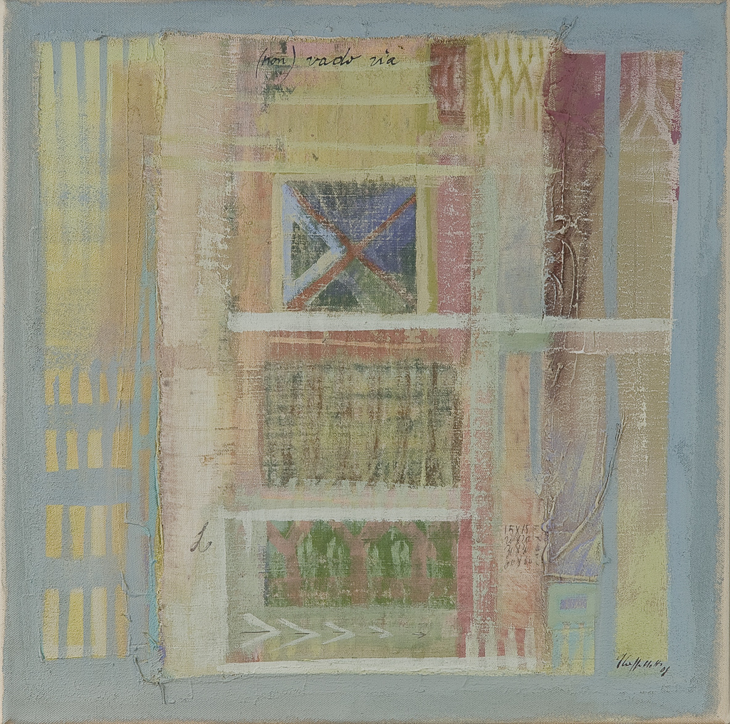 022 - (non) vado via  50 x 50 x 6 cm